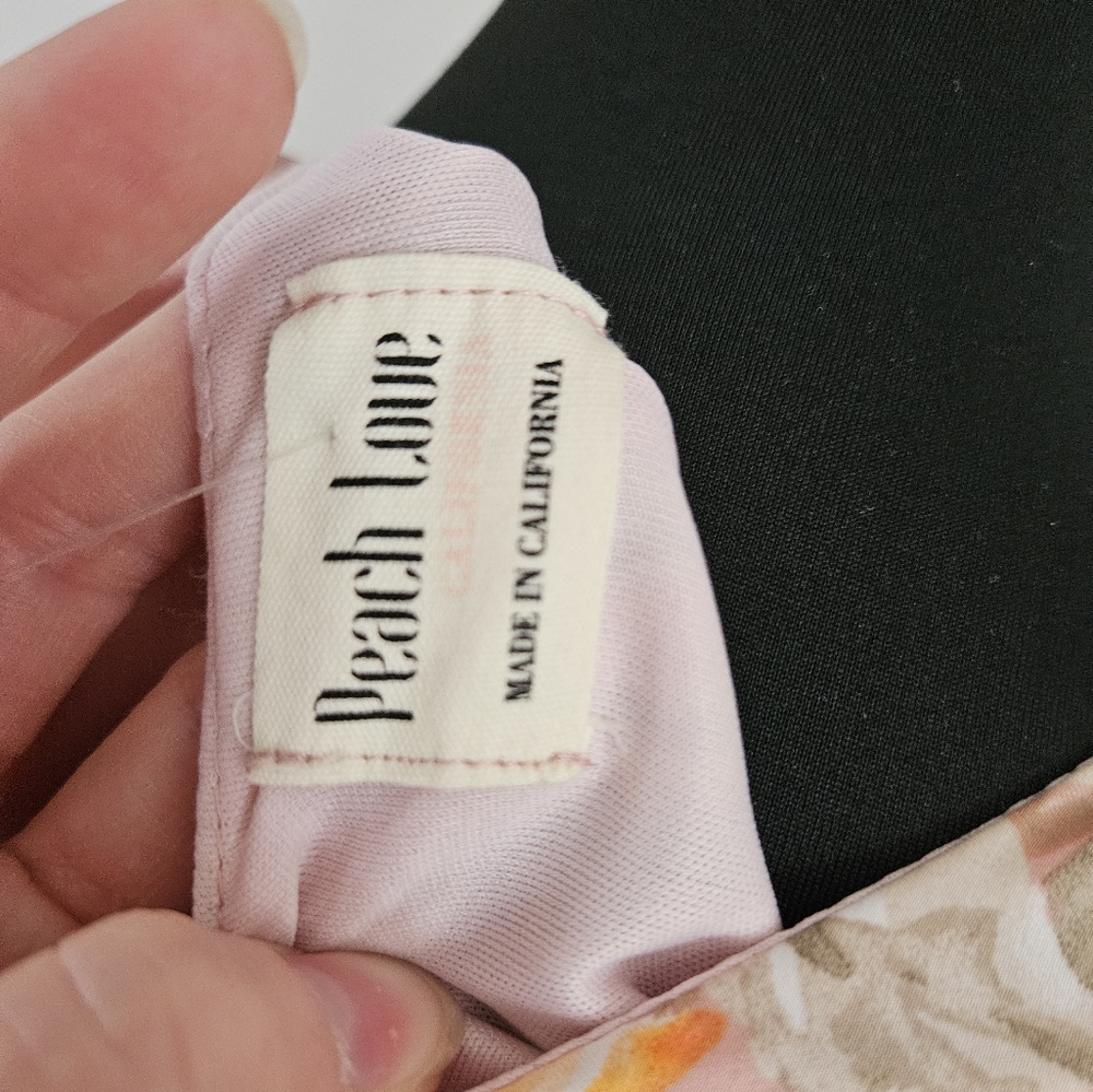 NWT Peach Love Satin Wrap Mini Dress - small - Picture 6 of 9